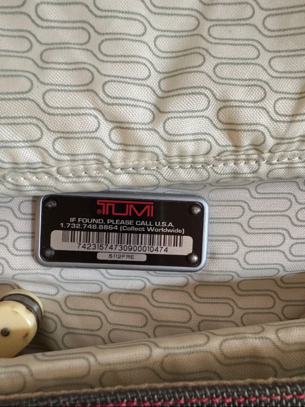 Tumi Red Messenger Bag with Gray Accent. Expandable. Laptop section.